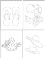 Summer Coloring Pages vector