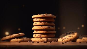 stock photo of hyperrealistic portrait of cookies food photography