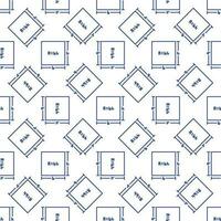 A bh vector Area of a Rectangle concept outline seamless pattern