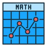 matemáticas grafico vector concepto moderno icono o símbolo