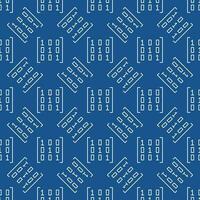 Mathematics Matrix vector concept blue line seamless pattern