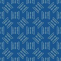 Mathematics Matrix vector concept blue line seamless pattern