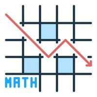 Mathematics Graph vector Math concept creative modern icon