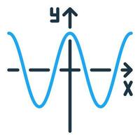 matemáticas grafico vector matemático función concepto de colores icono