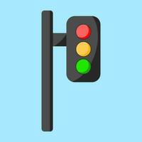 Traffic Light in flat vector illustration design