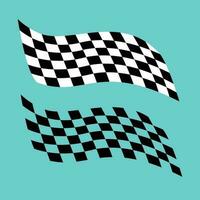 checkered flag design. abstract black white pattern sign and symbol vector