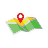 colorful map icon design. GPS sign and symbol. location vector illustration.