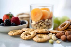 stock photo of mix healthy snack Editorial food photography