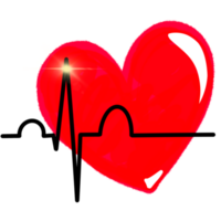 Heart logo design, heart illustration png