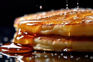 stock photo of warm pancake food photography