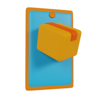 3d element delivery icons render png