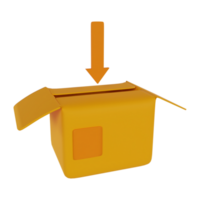 3d element delivery icons render png