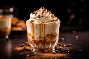 dalgona coffee Profesional advertising Food Photography AI Generated photo