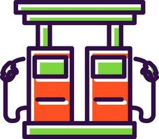 Gas station Vector Icon Design