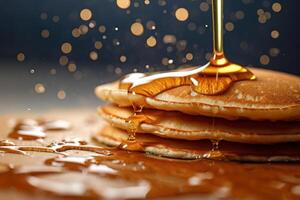 stock photo of warm pancake food photography