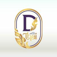 logotype design Thai art style vector