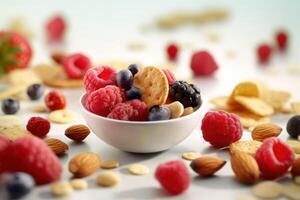 stock photo of mix healthy snack Editorial food photography