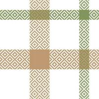 Plaid Pattern Seamless. Tartan Plaid Vector Seamless Pattern. Traditional Scottish Woven Fabric. Lumberjack Shirt Flannel Textile. Pattern Tile Swatch Included.