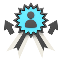 Winner profile medal png