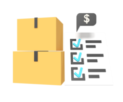 inventory management of 3d icon png