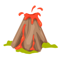 vulcão erupção ilustração png