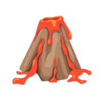 vulcano eruzione illustrazione png