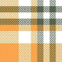 Tartan Plaid Vector Seamless Pattern. Classic Scottish Tartan Design. for Scarf, Dress, Skirt, Other Modern Spring Autumn Winter Fashion Textile Design.