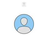 Person or User icon. A minimalistic and user-friendly vector illustration of a person or user, representing individuals, profiles, and personal information.