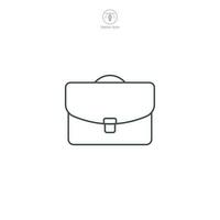 Briefcase icon. A professional and sleek vector illustration of a briefcase, representing business, professionalism, and organization.