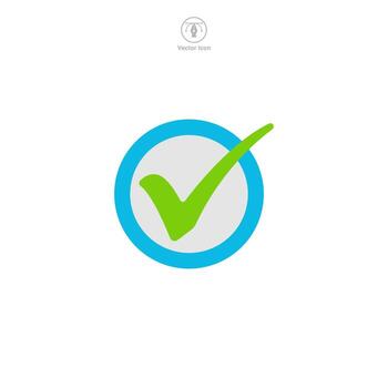 Check Mark icon. A simple yet powerful vector illustration of a check mark, symbolizing completion, success, and accomplishment.
