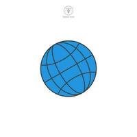 Globe icon. A visually appealing and interconnected vector illustration of a globe, symbolizing global presence, international reach, and connectivity.