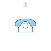 teléfono icono. un pulcro y reconocible vector ilustración de un teléfono, simbolizando comunicación, llamadas, y móvil dispositivos.