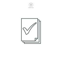 Document or File Folder icon. A clean and organized vector illustration of a document or file folder, symbolizing files, paperwork, and organization.