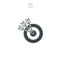 Target or Bullseye icon. A focused and impactful vector illustration of a target or bullseye, representing goals, objectives, and precision.