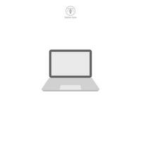 Laptop or Desktop icon. A modern and versatile vector illustration of a laptop or desktop computer, representing technology, work, and productivity.