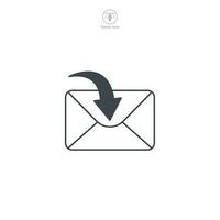 Email or Envelope icon. A straightforward and recognizable vector illustration of an email or envelope, representing correspondence, messages, and communication.