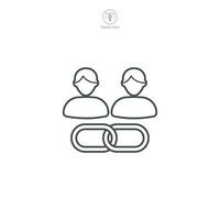 A vector illustration of an affiliate icon, symbolizing partnership, referral, or network marketing. Perfect for denoting affiliate programs, sales, or online business