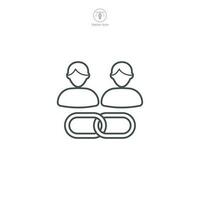 A vector illustration of an affiliate icon, symbolizing partnership, referral, or network marketing. Perfect for denoting affiliate programs, sales, or online business