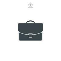 Briefcase icon. A professional and sleek vector illustration of a briefcase, representing business, professionalism, and organization.