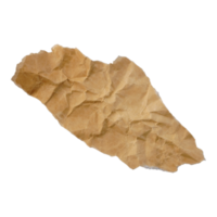 beige gescheurd verfrommeld oud papier uitknippen png