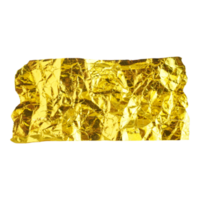 Scrapbook Ripped Crumpled Gold Paper png