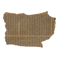 Aged Ripped Newspaper Old png