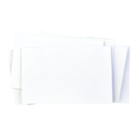 blanco papel tarjeta separar png