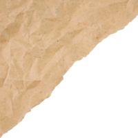 lateralmente strappato spiegazzato Marrone carta png