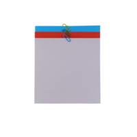 document papier met klem uitknippen png