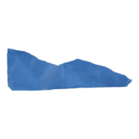 gescheurd verfrommeld blauw papier hoek png