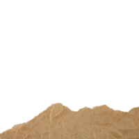 Cutout Ripped Crumpled Brown Paper png