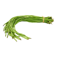 Bunch of fresh long bean isolated, transparent background png