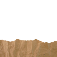 Down Ripped Crumpled Brown Paper png