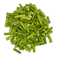 Long bean slices isolated, transparent background png